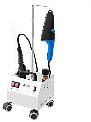 EOLO Centrale Vapeur AV02 INOX Professionnelle Brosse à Vapeur Défroisseur Traitement Vertical Horizontal Chaudière en Cuivre Résistance Externe Anticalcaire 5 Ans Garantie
