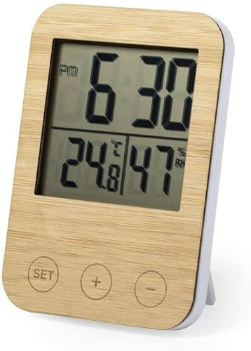 Station Météo – Thermomètre - Hygromètre - Bois Bambou – Cadeau