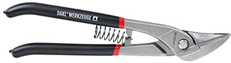 DAKL BlechschereeXtrem Idealschere rechts 260 mm, mit Feder und PVC-Griffen, Dachdecker, Klempner, Spengler