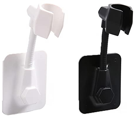 2 Pièces Supports De Douche Sans Perçage Support Douchette Mural Ventouse Support Douche Douchette Support De Pomme De Douche Convient Pour Les Salles De Bains,Les Hôtels, Les Centres De Bain