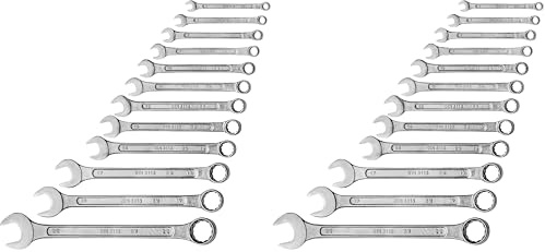 Mannesmann Gabel-Ringschlüsselsatz, 12-tlg., 6-22 mm, CV, GS, M 130-12DIN (Packung mit 2)