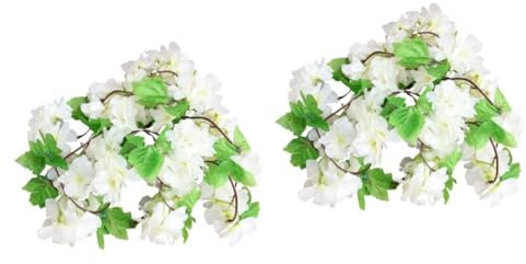 Ciieeo 2piezas Arco De Boda Decorativo De Hiedra Artificial con Flores De Cerezos para Decoración De Bodas y Eventos Casa Adorno De Pared y Guirnalda Color