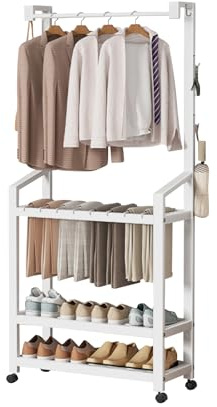 Ergocar Ist eine Multifunktionale Garderobe, Schuhablage Und Mehrschichtige Aufbewahrung, Es lässt sich um 360° bewegen und stabilisieren
