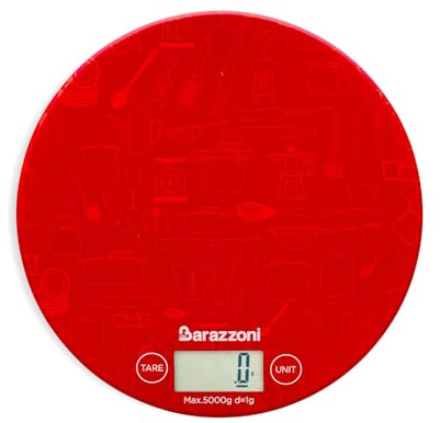 Bilancia Digitale Tonda Rossa Barazzoni