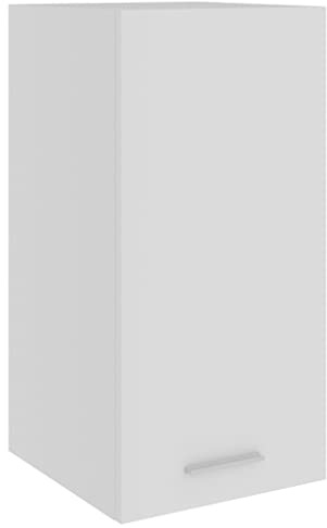 WIFESE Hängeschrank Küchenzeile Wandschrank Für Wohnzimmer Küche Schrank Einbauküche Badezimmermöbel Badezimmerschrank Cabinet Hängend 29,5x31x60 cm Küchenschrank Weiß Holzwerkstoff