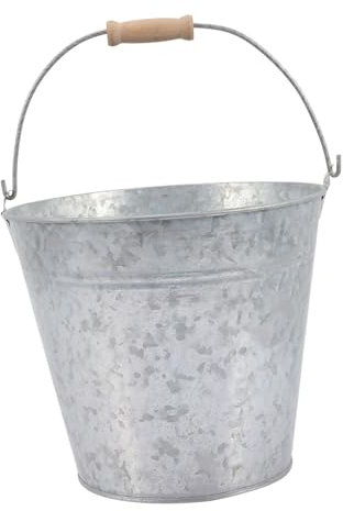 FUNOMOCYA Rustikaler Blumeneimer Aus Metall Mit Griff Vintage-blumentopf Für Partys Und Dekoration Kleiner Metalleimer Für Pflanzen