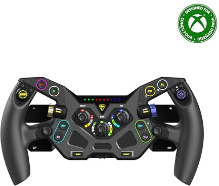 Turtle Beach VelocityOne F-RX Formula Racing Wheel for XBOX & PC | Black, for VelocityOne Race & VelocityOne KD3 Wheelbases, Hall-Effect Clutch Paddles, Magnetic Paddle Shifters, Rotary Dials
