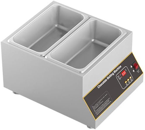 Olla de fusión de chocolate con temperatura constante de ahorro de energía, ajustable de -17.8 a 85.0 °C, ideal para hacer chocolate en casa, tiendas y panaderías