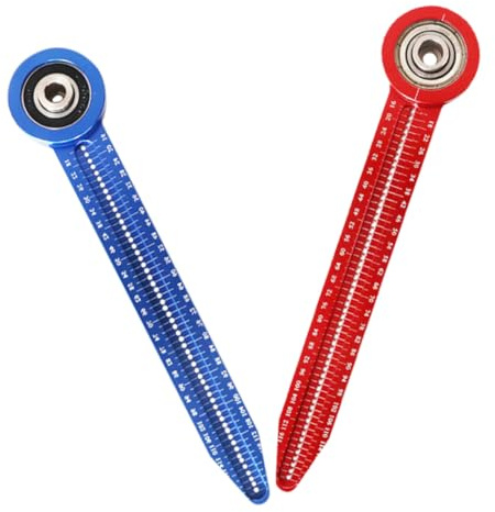 Housoutil 2 Piezas Regla Carpintero de Aleación de Aluminio para Dibujo Circular Herramienta para Medición y Marcado Carpintería y Diseño Técnico