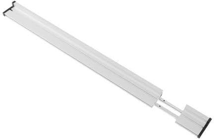 Fafeicy Clôture de Jauge à Onglet Robuste en Alliage d'aluminium, Clôture de Scie à Onglet Réglable de 43,31 à 57,48 Pouces avec Système de Rail pour des Coupes Précises du Travail du Bois,
