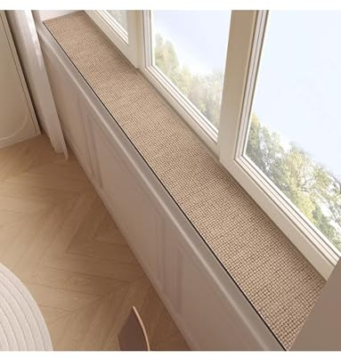Alfombrilla for Alféizar De Ventana Estrecha, Protector Suave Y Lavable, for Cocinas, Salones, Balcones Oficinas(Caramel,3.94x78.7in/10x200cm)