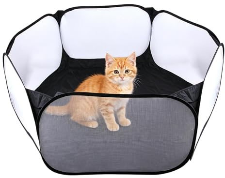 Recinto per piccoli animali, con inserto, pieghevole, antiscivolo, recinto per piccoli animali, cortile e recinzione da giardino, per pulcini, gattini, cuccioli, interni, esterni, giardino, cortile