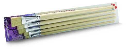 Schuller Eh'klar Borstenpinsel Gussowpinsel Set lang 5-teilig Größen 6, 8, 12, 14 und 20, 75019