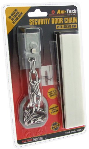 HEAVY DUTY CHAIN LOCK LOCKING WITH SCREWS DOOR SECURITY LOCKS AS SEEN ON TV-SOVI