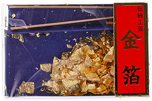 Gold Leaf Box from Japan - Haku Serie: T18-02 Small Box w/ spatula