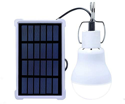 Solar Lights PRODELI Rechargeable Solar LED Light Bulb Portable Lamp S-1500 for Indoor Outdoor Garden Shed Tent Camping Hiking Home Emergency Lighting [Upgraded, 150LM 1600mA]