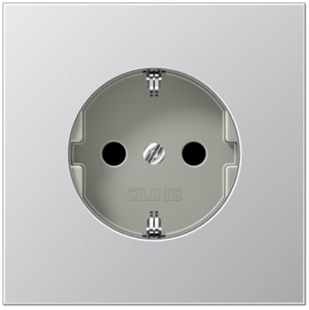 JUNG AL1521KI Schuko Steckdose 16A / 250V Aluminium