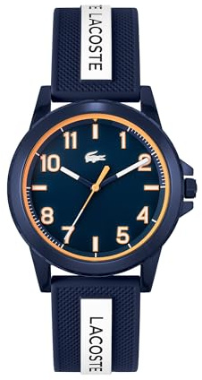 Lacoste Reloj Analógico de Cuarzo para Jóvenes Colección Rider con Correa de Silicona Azul - 2020142