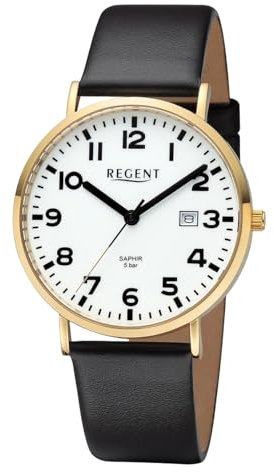 REGENT Herrenuhr mit Saphirglas Leuchtzifferblatt 11100309