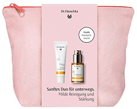 Dr.Hauschka Sanftes Duo für unterwegs: Reinigungsmilch 30ml, Gesichtstonikum 30ml