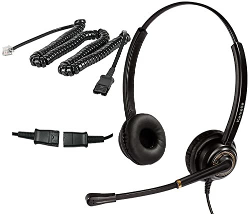 KEMEILE Cisco Phone Headset Corded RJ9 Telephone Headset with Noise Cancelling Mic Compatible with Cisco CP-7821 7841 7861 7931G 7940 7941G 7942G 7945G 7960 7961G 7962G 7965G 7975G 8841 8861 9951 etc