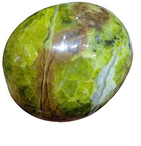 GAJUST 1 Uds. Espécimen Pulido de Cristal de Palma de ópalo Verde Natural Madagascar
