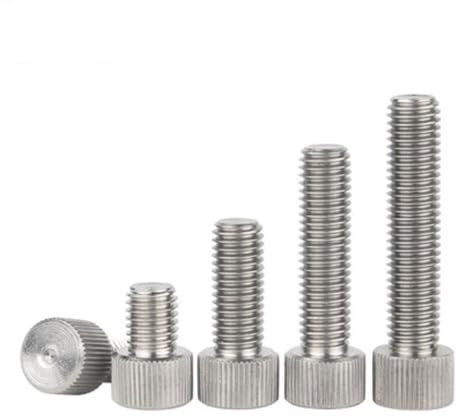 5 Stück M2 M2.5 M3 M4 M5 M6 M8 Rändelschrauben aus Edelstahl 304 Glatter Typ Metrischer Rändelkopf Manuelle Einstellschrauben (Color : 16mm, Size : M5(5Pcs))
