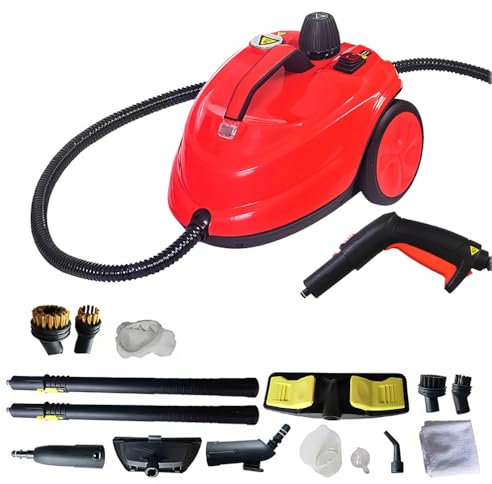 Máquina De Limpieza Multifuncional De Alta Temperatura, Limpiador A Vapor De 2000 W, Vaporizador De Alta Presión De 5 Bar, Tanque De 2000 Ml, Vaporizador De Alta Presión con Bloqueo De Seguridad Red