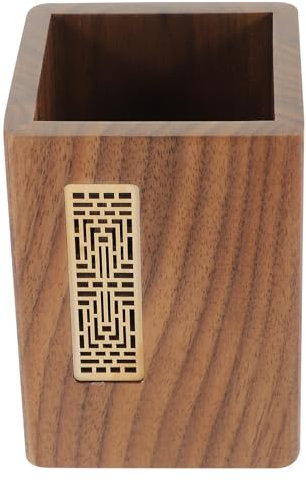 STOBOK Holzbox Für Stifte Stiftehalterung Aus Massivholz Stiftebehälter Für Schreibtisch Kreativer Stiftehalter Fürs Büro Und Haushalt