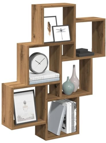 Generisch Würfelregal Artisan-Eiche 78x15x93 cm Holzwerkstoff,jiangboyue-856595