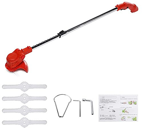 LKYLGYU Tondeuse à Gazon sans Fil réglable, Tondeuse à Gazon Manuelle, Outil de Jardinage, Coupe-Herbe électrique sans Fil 12/24 V avec Batterie, adaptée à l'élagage des pelouses et des Jardins