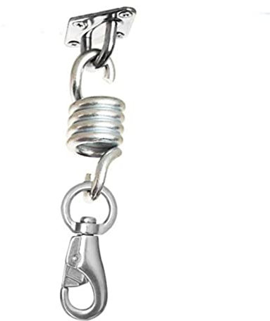 ibasenice Molle Per Altalena Da Veranda 4 Pezzi 6,7 Mm in Acciaio Zincato Antiruggine Per Sedia Amaca Sospesa Ganci Girevoli Carico 200 Kg Per Esterni e Interni