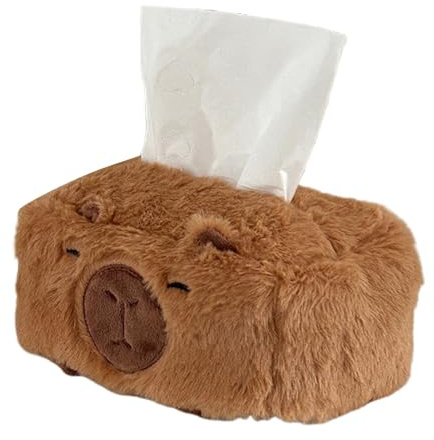 Vmiorzq Capybara Taschentuchbox,Taschentuchbox Halter Süß | Taschentuchspender Halter Aufbewahrung Für Bad Schlafzimmer Kinderzimmer & Schreibtisch