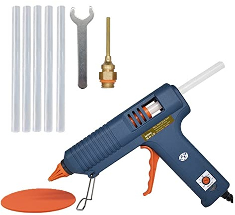 Pistola per Colla, Pistola for colla a caldo 150W Ugello for pistola for colla a temperatura regolabile 11mm Bastoncini di colla Pistola for colla adesiva professionale Pistola a caldo(1.5x55mm)