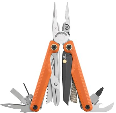 Leatherman Wave Alpha, Canyonland | Lama in acciaio MagnaCut, ergonomia migliorata, forbici esterne di grandi dimensioni e impugnature in G10 a trama topografica