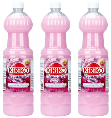 Kiriko Talco Floor Cleaner 1.5L Spanish Cleaning Product Powerful Multi-Surface Liquid Floor Cleaner Removes Dirt, Dust, Stains & Bad Odours Fresh Scent Household Cleaning Essential Pack of 3