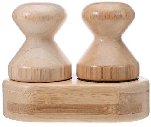 MUCKLILY Set Applicatori di Cera e Olio in Bambù per Taglieri in Legno Pennello a Olio Liscio Ergonomico per Manutenzione Superfici per Utensili da Cucina e Salumi Portatile per Uso