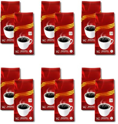 Pack de 12 Unidades de 212g (Total 2.54 kg) - Café Colombiano Tostado y Molido - Sabor Auténtico y Aroma Intenso - NEXU
