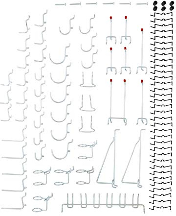 National Hardware S819-841 CD8377 51 Piece Peg Board Hook Kit in Zinc