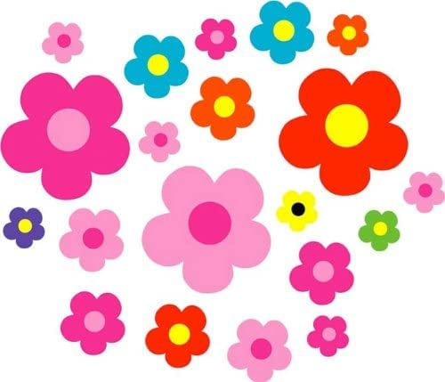 Multi Coloured Daisy Stickers - Pack of 30