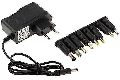 KALEA-INFORMATIQUE Externes Netzteil 220V zu 9V DC 1.5A, geliefert mit 8 passenden Endstücken. Ersetzt EIN 9V-Netzteil 0.25A 0.5A 0.75A 1A 1.25A 1.5A.