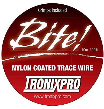 Tronixpro Wire Trace Line W/Crimps, 100lb, 10m
