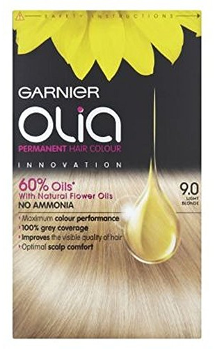 Garnier Olia Permanente Haarfarbe Hellblond 9,0 - Packung mit 2