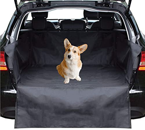 UKB4C Car Boot Liner for Dogs – Waterproof Pet Boot Protector Mat with Bumper Guard, Heavy Duty Universal Fit for Cars, Estates & SUVs