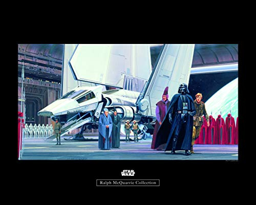 Komar Wandbild | Star Wars Classic RMQ Death Star Shuttle Dock | Kinderzimmer, Jugendzimmer, Dekoration, Kunstdruck | ohne Rahmen | WB133-50x40 | Größe: 50 x 40 cm (Breite x Höhe)