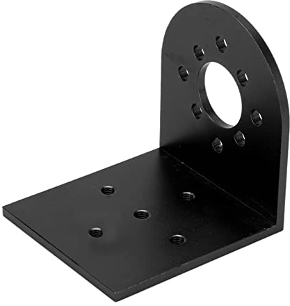 RiToEasysports RC Motor Holder, Metal L Shape Brushless Motor Holder Mount Seat RC Motor Base for RC Car 4082 5055 Motors with 25mm/30mm Hole Distance Aluminum Alloy Material(black) Model Toy