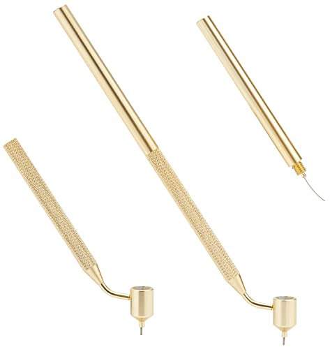 GORGECRAFT Pluma de Pintura Fineliners Inclinada Retro Aluminio 1PZ Herramientas de Dibujo para Estudiantes y Arte Caligrafía