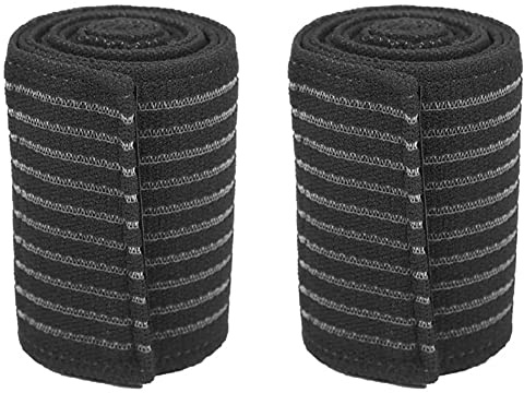 KVSERT 2X Extra Long Elastic Knee Wrap Compression Bandage Brace Support Elastic Knee Compression Bandage Wraps