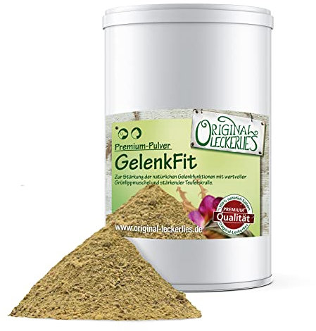 Original-Leckerlies: GelenkFit – Pulver, natürliche Unterstützung der Gelenke, des Bewegungsapparates und der Muskulatur, 100% Natur, für mehr Bewegungsfreude (100 g)