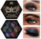 Black Smokey Eyeshadow Makeup Palette, Dark Smoky Eye Shadow Palettes for Halloween Goth Make up Glitter Shimmer Matte Pallets, Midnight Masquerade 21 Colors Brown Neutral Naked, Talc Free